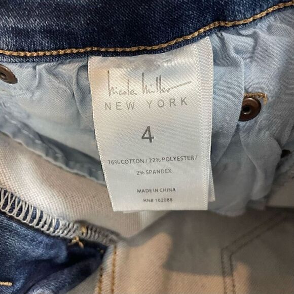Nicole Miller Jeans Womens Size 4 SOHO High Rise Ankle Skinny Medium Wash - Picture 4 of 9